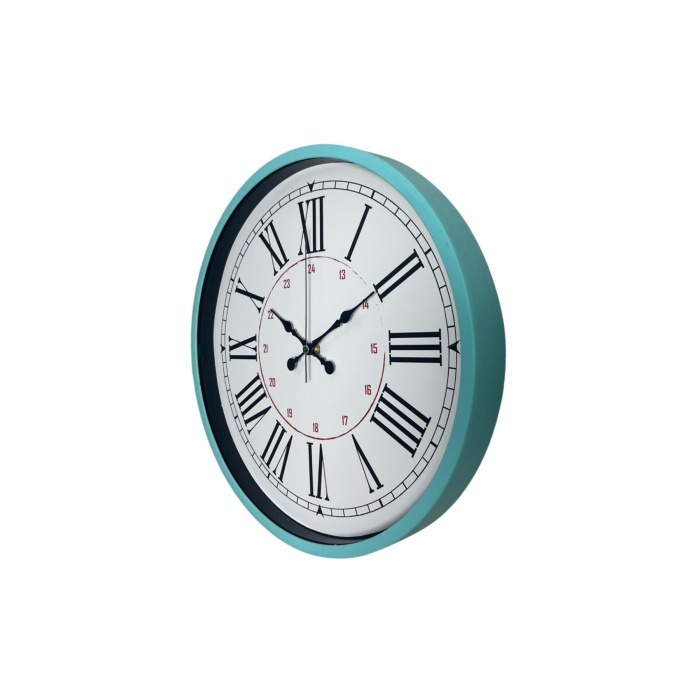 Turkuaz 36 Cm Dekoratif Duvar Saati