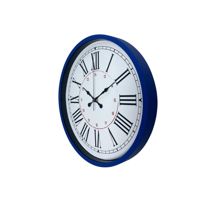 Lacivert 36 Cm Dekoratif Duvar Saati