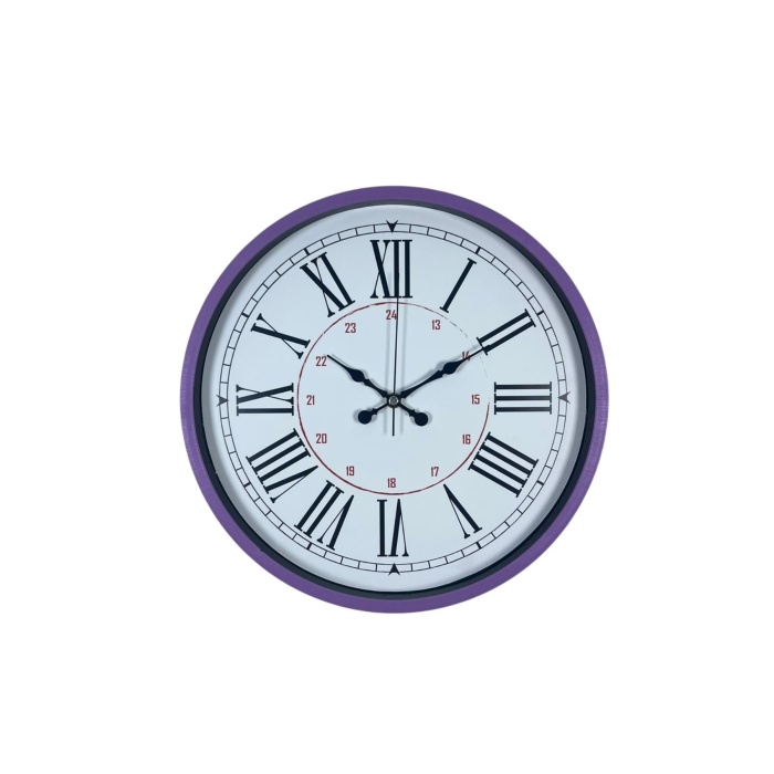 Mor Roma Rakamlı 36 Cm Duvar Saati