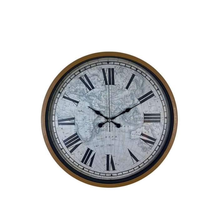 Kahverengi 36 Cm Atlas Tasarım Duvar Saati