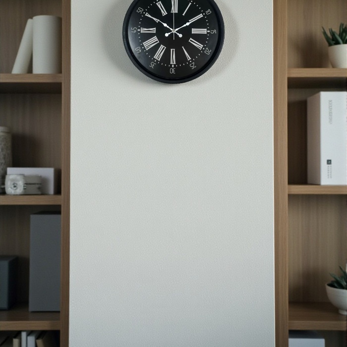 ® Yeni Ürün 36 Cm Siyah Dekoratif Duvar Saati