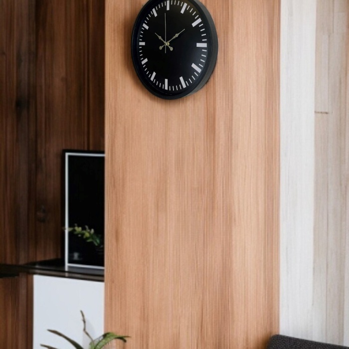 ® Yeni Ürün 36 Cm Siyah Dekoaratif Duvar Saati