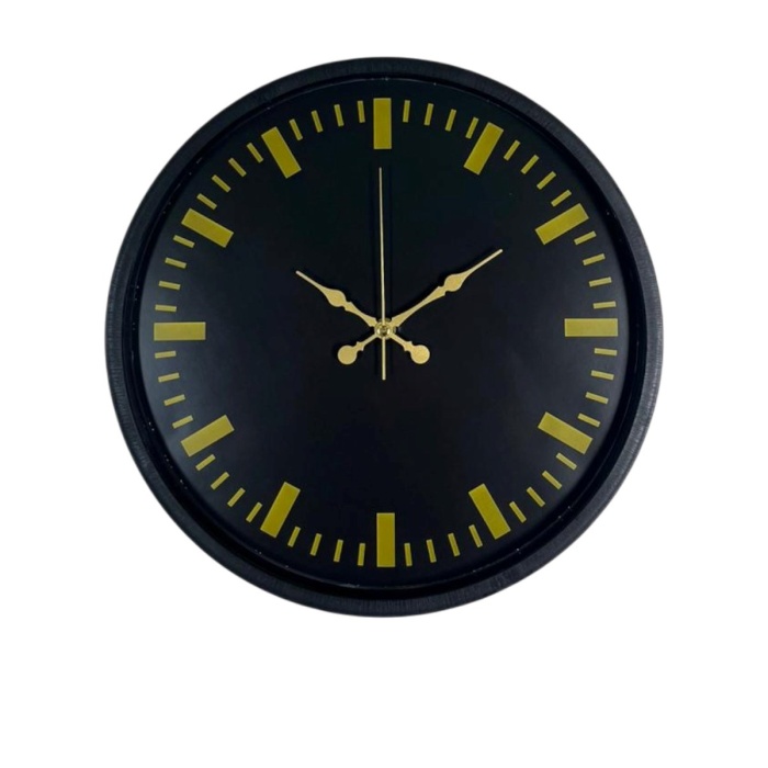 ® Yeni Ürün 36 Cm Siyah Şık Duvar Saati