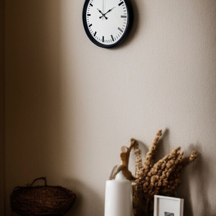® Yeni Ürün 36 Cm Siyah Sade Standart Duvar Saati