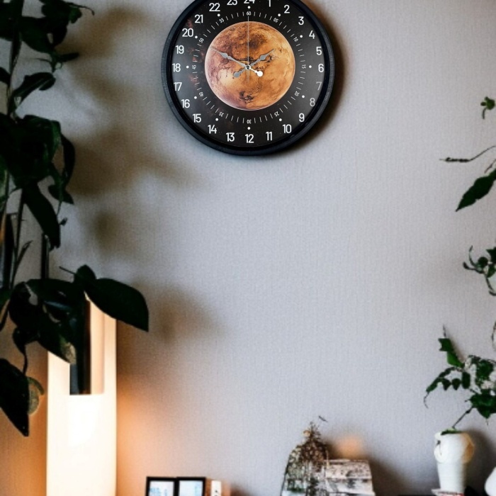 ® Yeni Ürün 36 Cm 24 Saat Göstergeli Özel Tasarım Duvar Saati