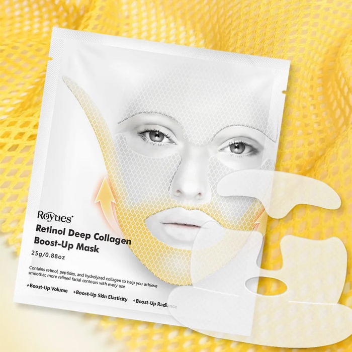 ® Yeni Ürün Retinol Kolajen Lifting Etkili Gıdı Toparlayıcı Yüz Maskesi 25g1 Adet