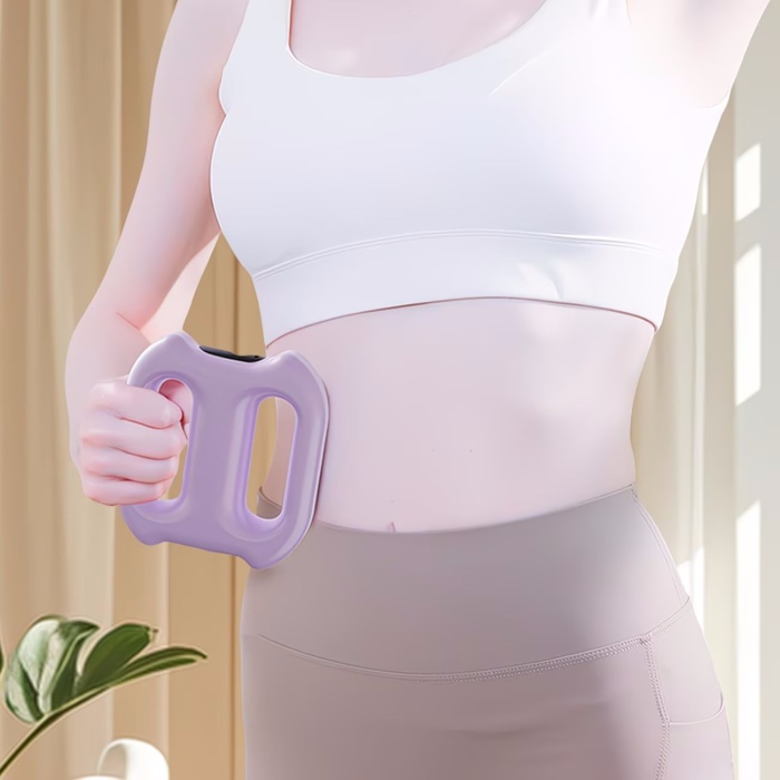 Taşınabilir Şarjlı Titreşimli Masaj Kemeri - Karın Bel için Çift Halkalı Zayıflatıcı Fasya Masaj Cihazı