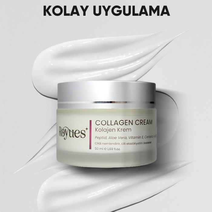 ® Yeni Ürün Su Bazlı Nemlendirici ve Aydınlatıcı Yüz KremiTüm Cilt Tipleri İçin Collagen Cream 50ml