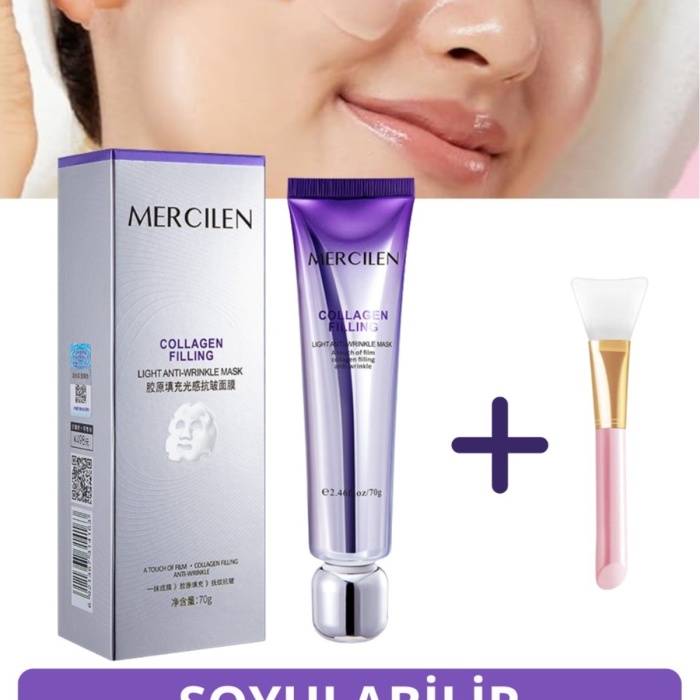 ® Yeni Ürün Soyulabilir Kolajen Jel Yüz MaskesiCam Cilt Etkili Kore Yüz Maskesi 70g