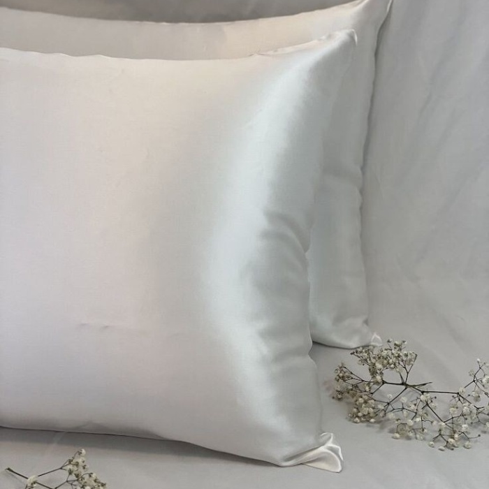 ® Yeni Ürün 2’li  İpek Dokulu Saten Yastık Kılıfı 50x70BeyazMikrosaten, Saç ve Cilt Dostu