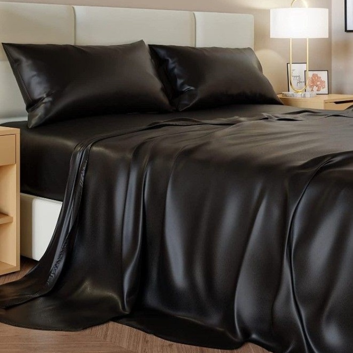 ® Yeni Ürün 2’li İpek Dokulu Saten Yastık Kılıfı 50x70SiyahMikrosaten, Saç ve Cilt Dostu