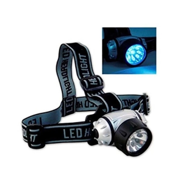 ® Yeni Ürün 9 Ledli Pilli Kafa Lambası Wt-042