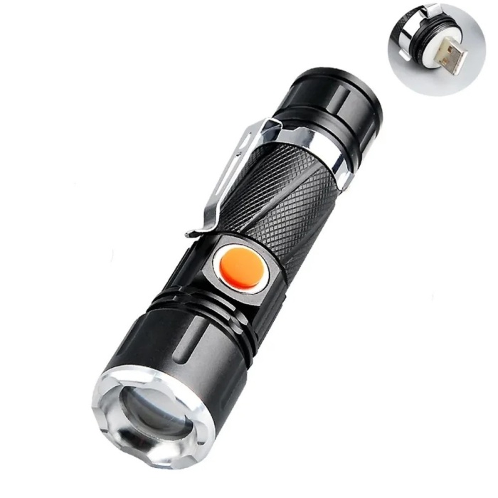 ® Yeni Ürün P50 Led Şarjlı Mıknatıslı Usb El Feneri Wt-622