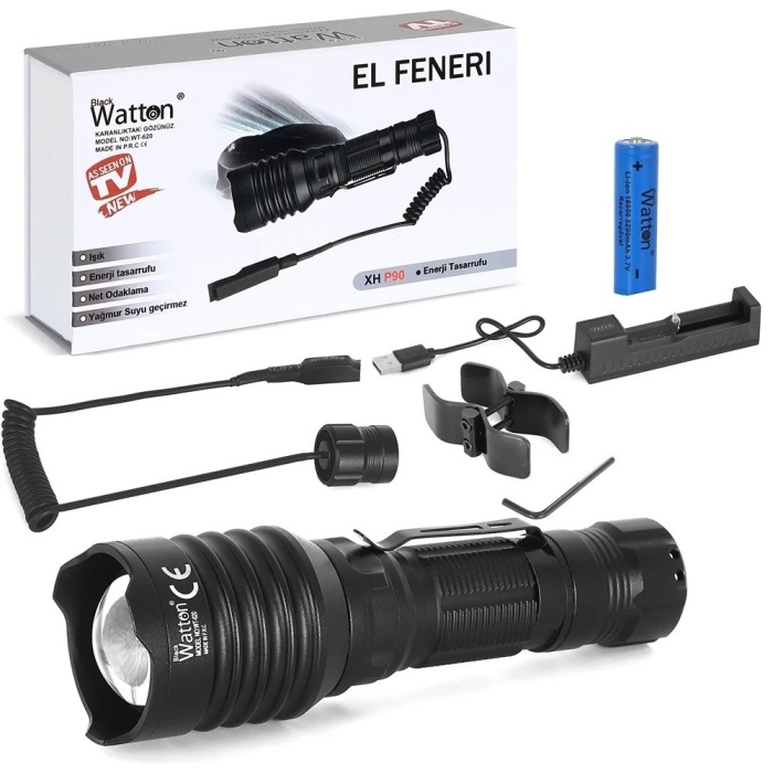 ® Yeni Ürün Tg-10 Şarjlı Profesyonel Av Feneri Wt-620