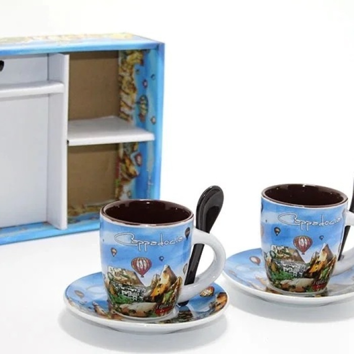 ® Yeni Ürün Yöresel İkili Fincan Seti