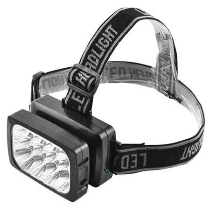 ® Yeni Ürün 12 Ledli Şarjlı Kafa Lambası Power Ledli Kafa Feneri Tepe Lambası
