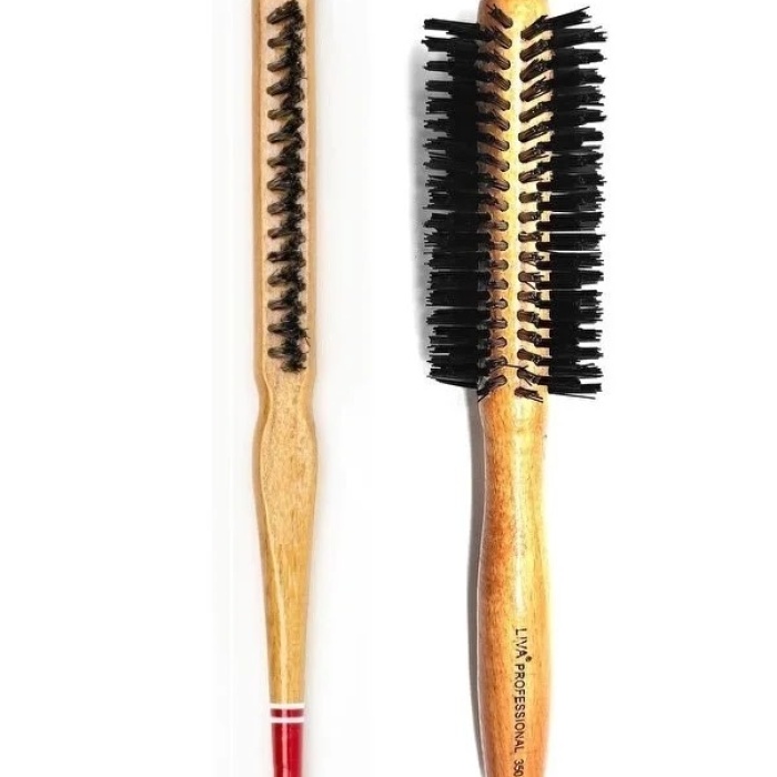 ® Yeni Ürün Liva 540& 690 Profesyonel Yanmaz Set Topuz Saç Fırçası-2li