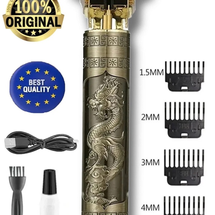 ® Yeni Ürün Dragon Çelik Kasa Profesyonel Saç Sakal Ense Çizim Tüm Vücut Tüyü Lazer Öncesi Tıraş Makinesi