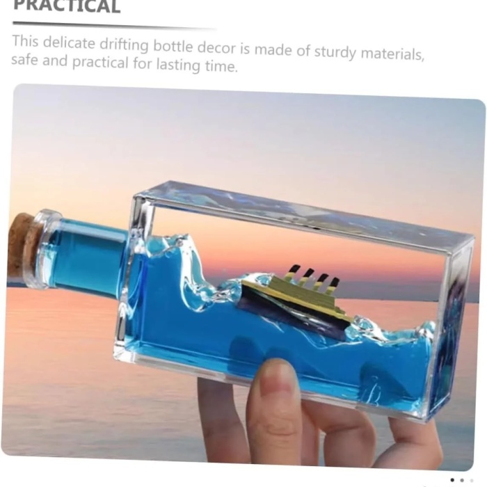 ® Yeni Ürün Batmayan Gemi Şişe Akvaryum