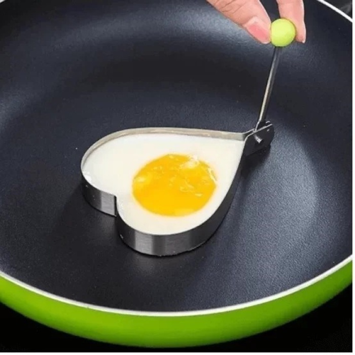 ® Yeni Ürün Metalik Kalp Şeklinde Metal Omlet Yumurta Ve Krep Kalıpları