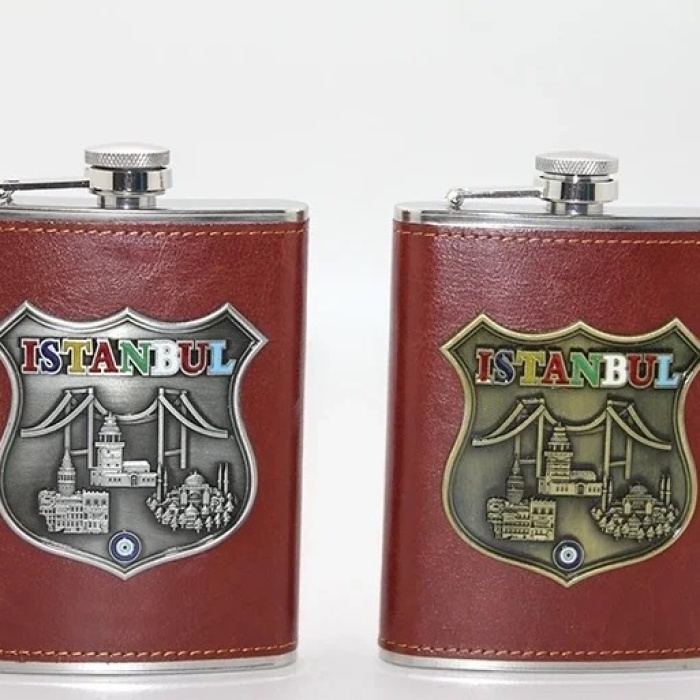 ® Yeni Ürün Paslanmaz Çelik İstanbul Yöresel Matara