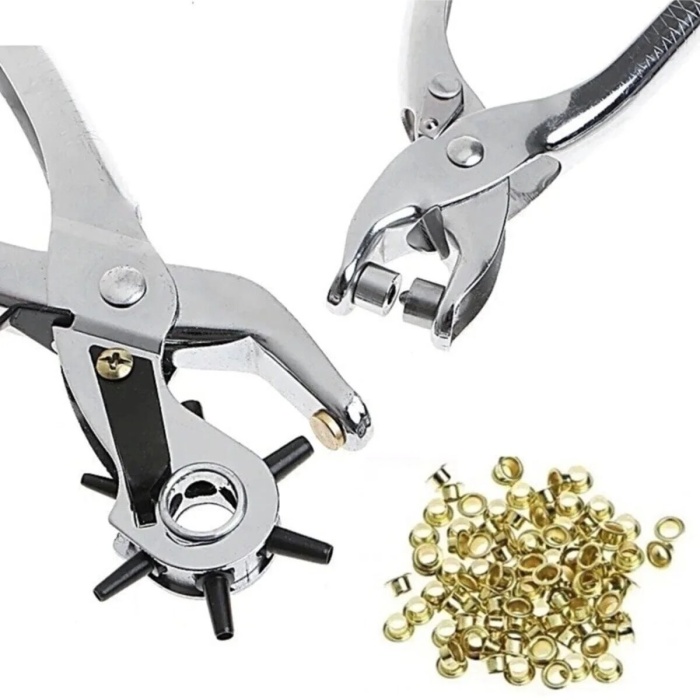 ® Yeni Ürün Kemer Delme Ve Perçin Pensesi Ikli Set Deri Plastik Delici