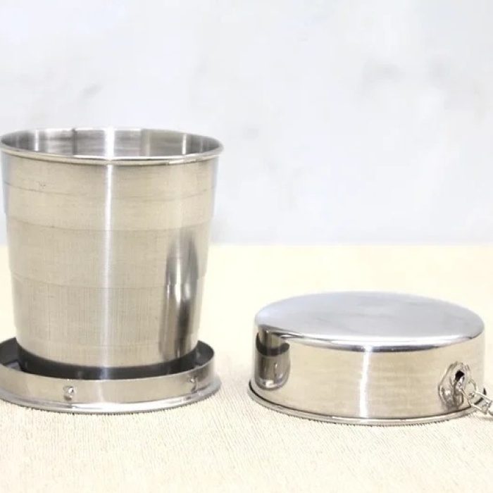 ® Yeni Ürün Katlanabilir Tekli Paslanmaz Çelik Shot Bardak