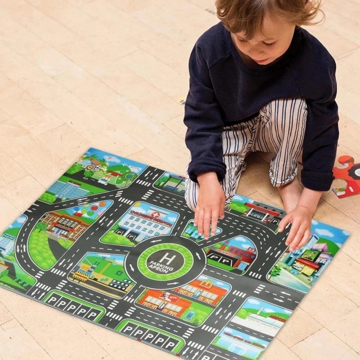 ® Yeni Ürün Çocuk Oyun Matı (mutlu Şehir Hayatı)