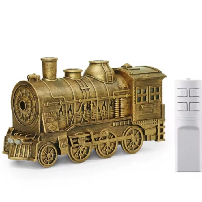 ® Yeni Ürün Tren Şeklinde Buharlı Oda Hava Nemlendirici Işık Buhar Makinesi Kumandalı