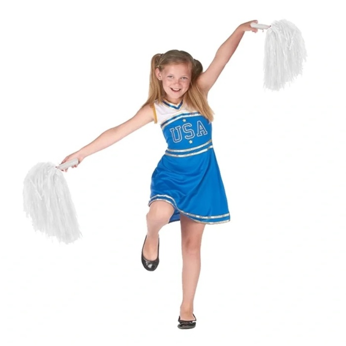 ® Yeni Ürün 1 Çift ( 2 Adet ) Beyaz Renk 23 Nisan Gösteri Ponponu