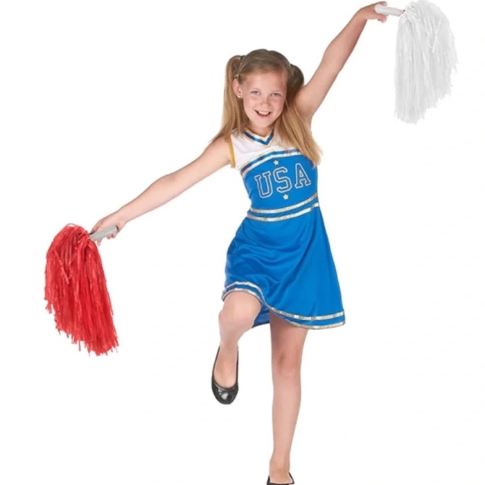 ® Yeni Ürün 1 Çift Kırmızı Beyaz Renklerde 23 Nisan Gösteri Ponponu