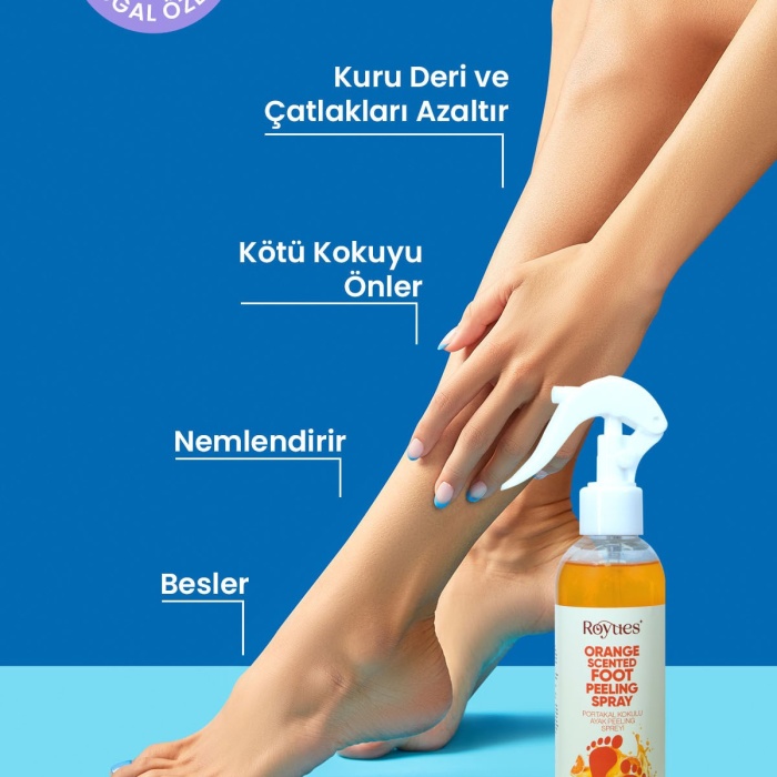 ® Yeni Ürün Topuk Çatlak ve Ayak Bakım Peeling SpreyiKoku Giderici ve Nemlendirici Foot Care Spray 250ml