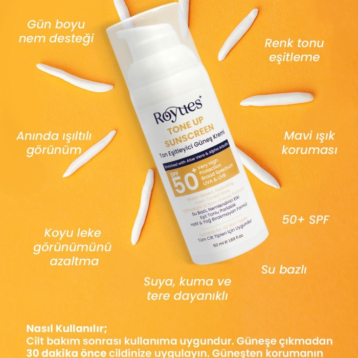 ® Yeni Ürün Ton Eşitleyici Güneş Kremi SPF 50Cilt Bariyeri Onarıcı, Yenileyici ve Nemlendirici 50ml
