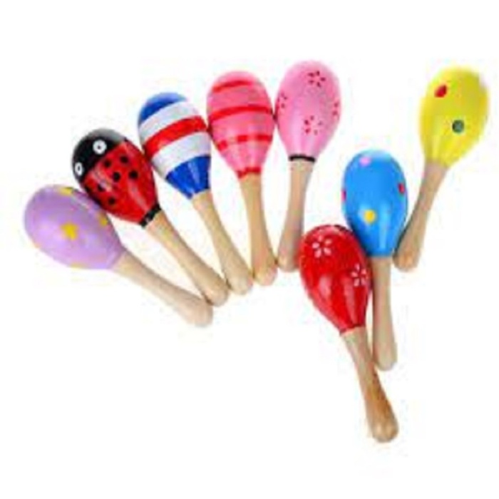 ® Yeni Ürün Ahşap Renkli 7 Adet Çocuk Müzik Aleti Eğitim