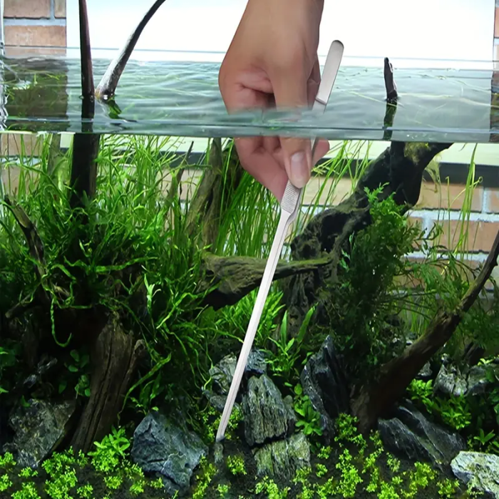 ® Yeni Ürün Uzun 30 cm Çelik Cımbız - Akvaryum Maşası