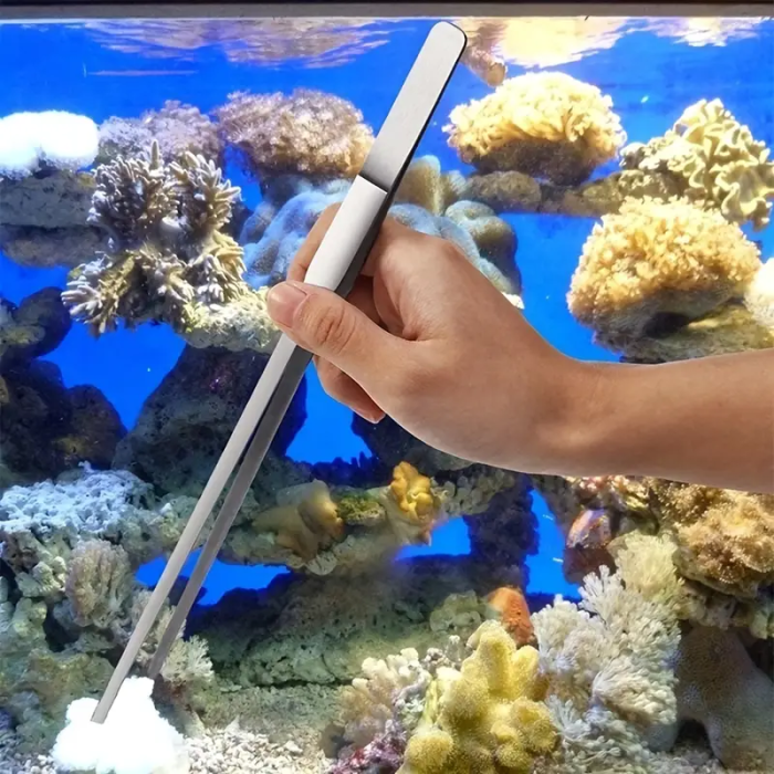 ® Yeni Ürün Uzun 30 cm Çelik Cımbız - Akvaryum Maşası