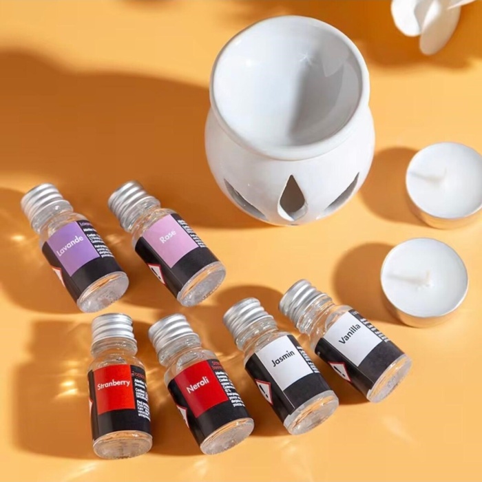 ® Yeni Ürün 3 lü Aromaterapi Uçucu Yağ Seti ve Seramik BuhurdanlıkRahatlatıcı Oda Kokusu & Spa Deneyimi