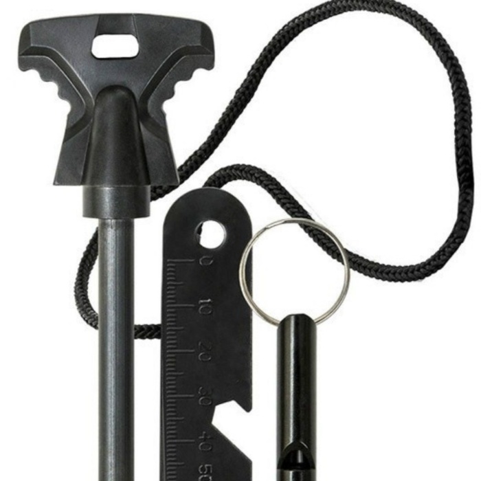 ® Yeni Ürün Acil Durum Magnezyum Çubuk Çakmaktaşı Hayatta Kalma Ateş Başlatıcı Çakmak Kiti Düdük Hediyel