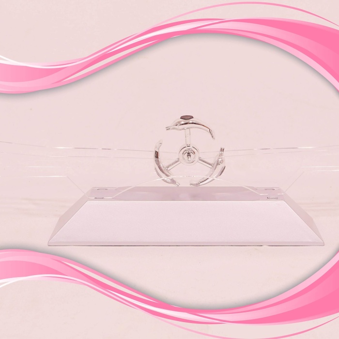 ® Yeni Ürün Dekoratif Masa Üstü Obje Manyetik Kinetik Orbital Dönen Yunuslar