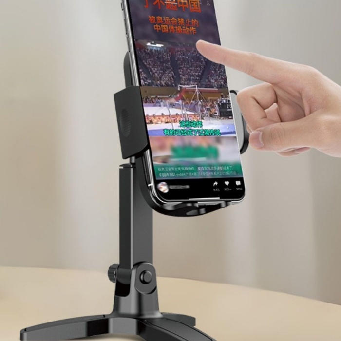 ® Yeni Ürün Masaüstü Telefon Standı 360 Derece Dönebilen Başlıklı Ayaklı Telefon Tripodu