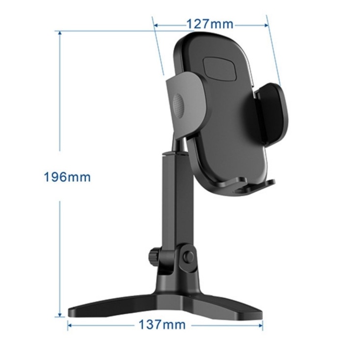 ® Yeni Ürün Masaüstü Telefon Standı 360 Derece Dönebilen Başlıklı Ayaklı Telefon Tripodu