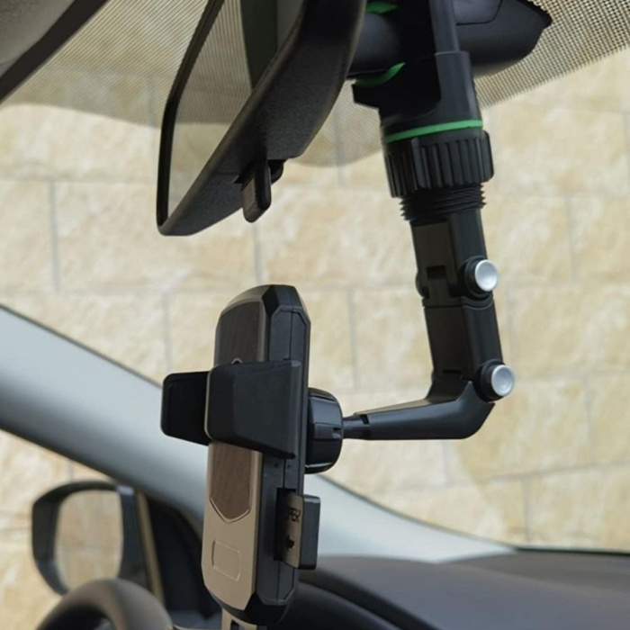 ® Yeni Ürün Dikiz Aynasına Takılabilen Eklemli Telefon Tutucu Aparat