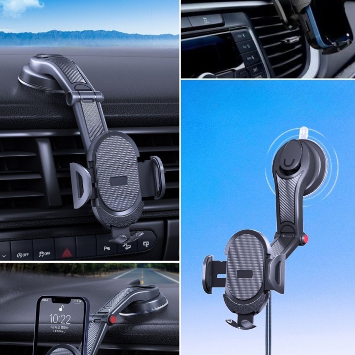 ® Yeni Ürün Güçlü Vantuzlu Araç İçi Konsol Üstü Telefon Tutucu Aparat