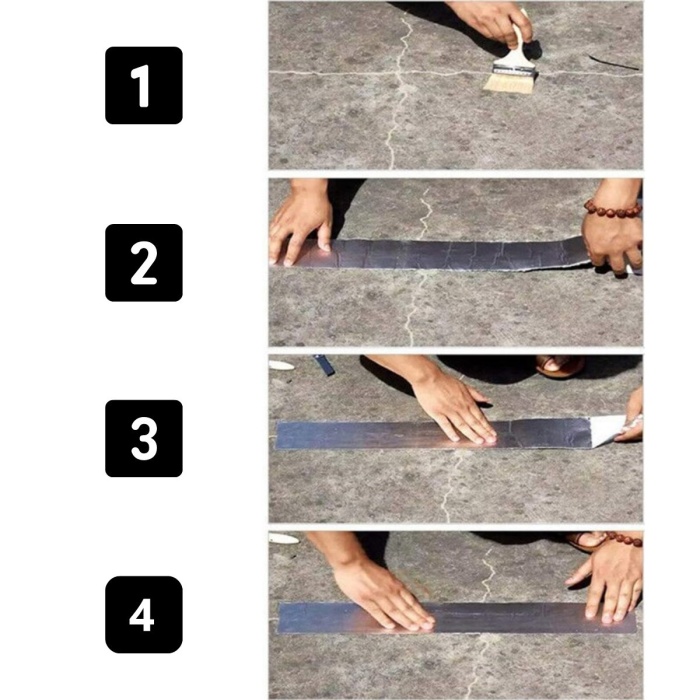 ® Yeni Ürün 2 Mt Yüksek Sıcaklık Dayanan Su Geçirmez Çatı  Duvar Çatlak Onarıcı Yapışkan Bant Folyo 5 Cm