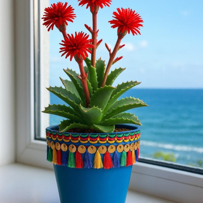 ® Yeni Ürün NF DEKORATİF SAKSI 1.7 LİTRE