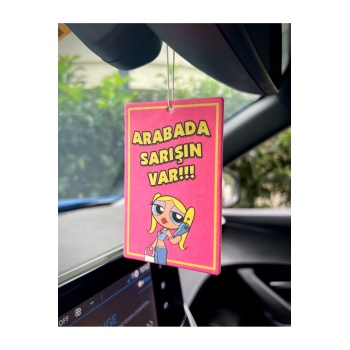 ARABADA SARIŞIN VAR TASARIMLI OTO KOKUSU DEKORATİF ARAÇ KOKUSU VE AKSESUARI