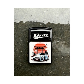 DRIFT Tasarımlı Benzinli Siyah Çakmak