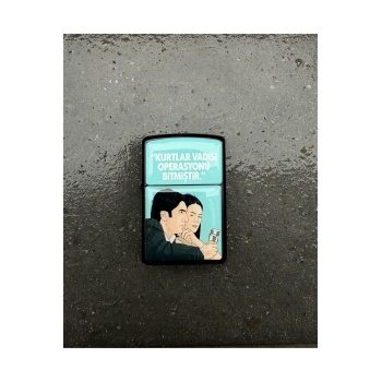 Kurtlar Vadisi Elif Polat Tasarımlı Benzinli Siyah Çakmak