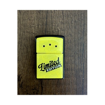 Limited Edition Tasarımlı Benzinli Siyah Çakmak