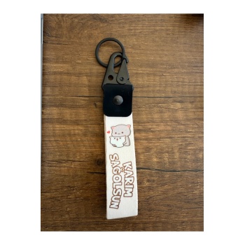 KARIM SAĞOLSUN Tasarımlı Kumaş Otomobil Motorsiklet Anahtarlık